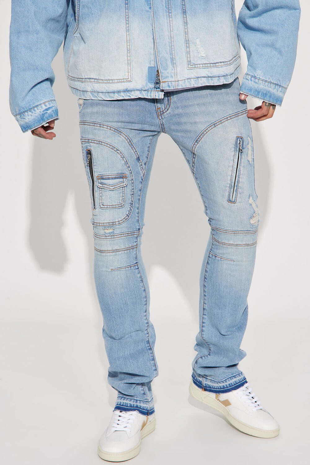 Джинсы скинни Fashion Nova FNMH1283, синий