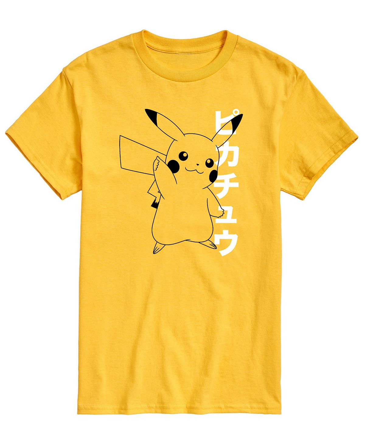 Мужская футболка с рисунком pokemon pika kanji AIRWAVES мужская футболка с длинным рукавом pokemon pika pika pika airwaves черный