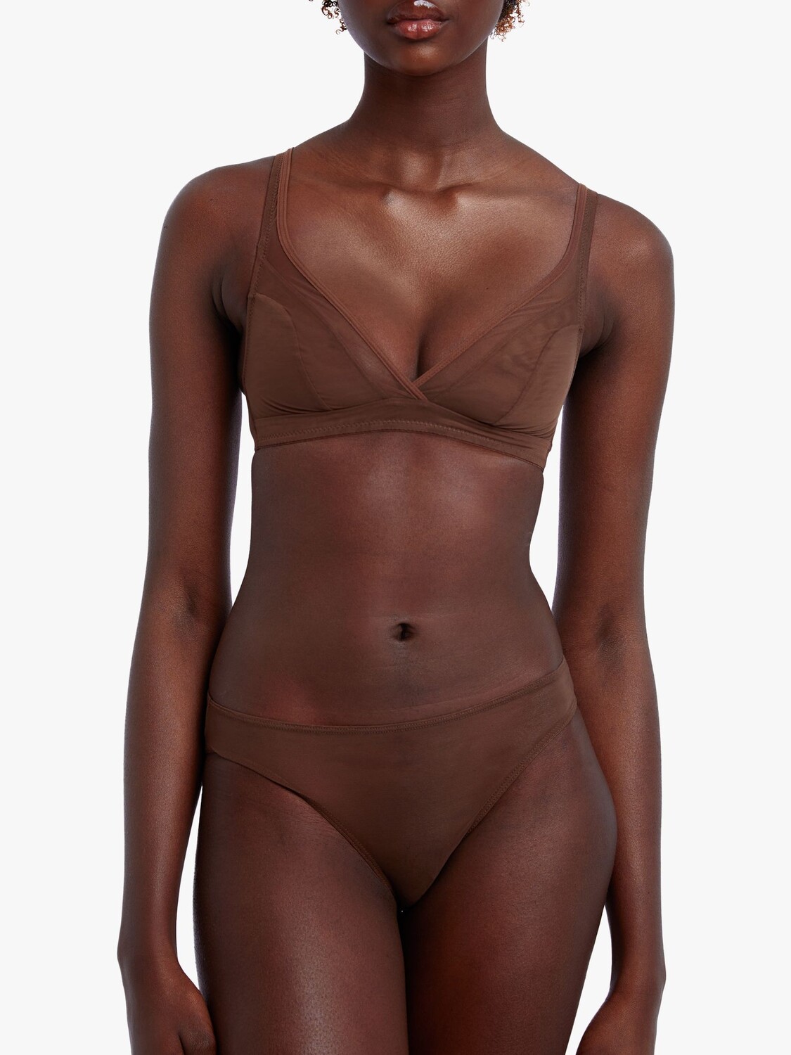 

Бюстгальтер без шнуровки Nubian Skin Mesh, ягодный