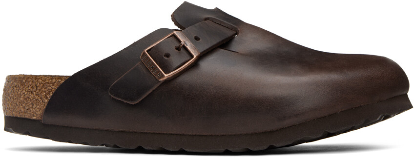 

Коричневые сабо Boston Birkenstock