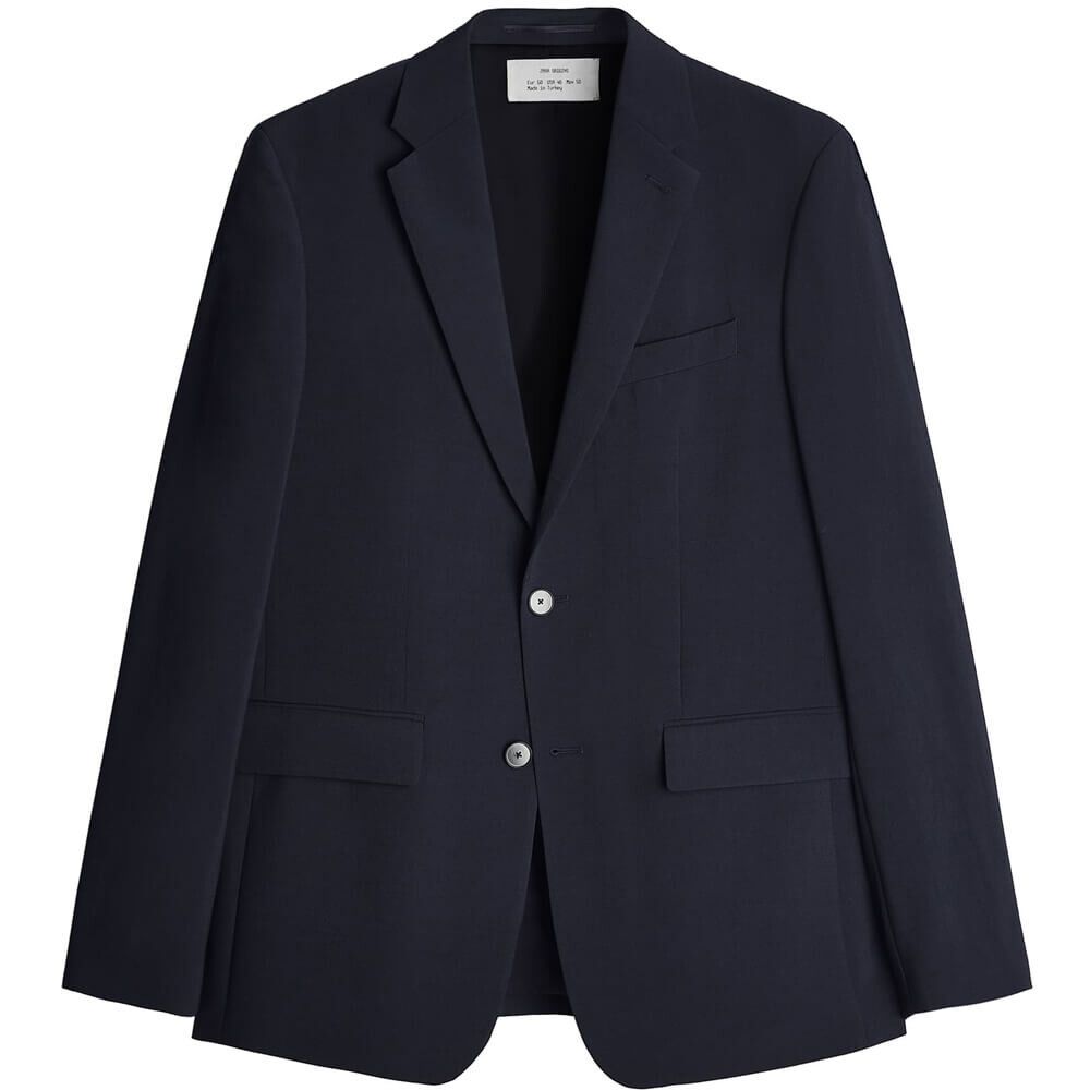 

Блейзер Zara 100% Wool Suit, темно-синий
