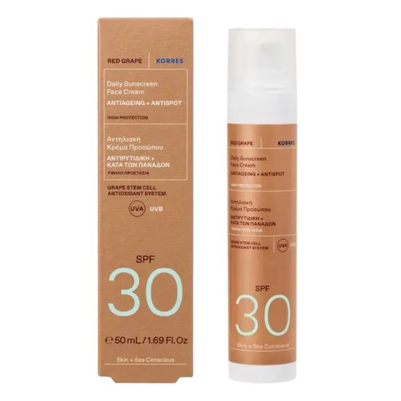 

Korres легкий защитный крем для лица SPF 30, 50 мл