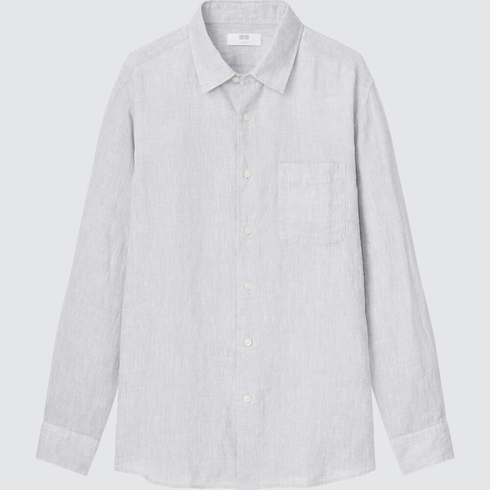 

Рубашка унисекс Uniqlo, серый