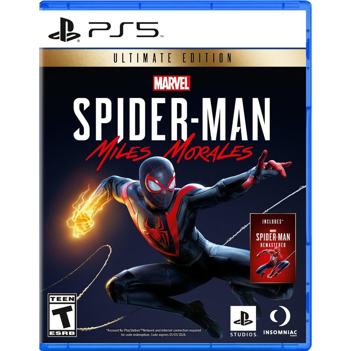 Видеоигра Marvel's Spider-Man: Miles Morales Ultimate Edition - PlayStation 5 spider costume man cosplay kids adult suit bluey zentai miles morales fantasia anime mask