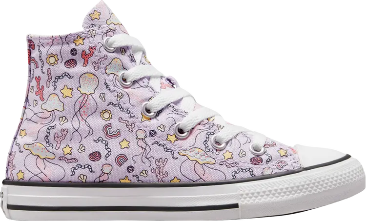 

Кроссовки Converse Chuck Taylor All Star High PS Under The Sea, фиолетовый