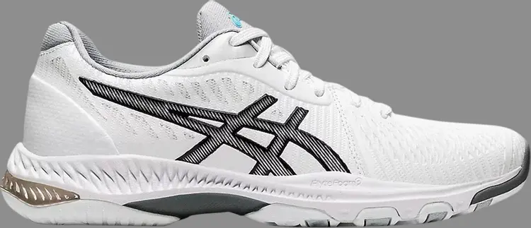 

Лимитированные кроссовки wmns netburner ballistic ff 2 'white black' Asics, белый