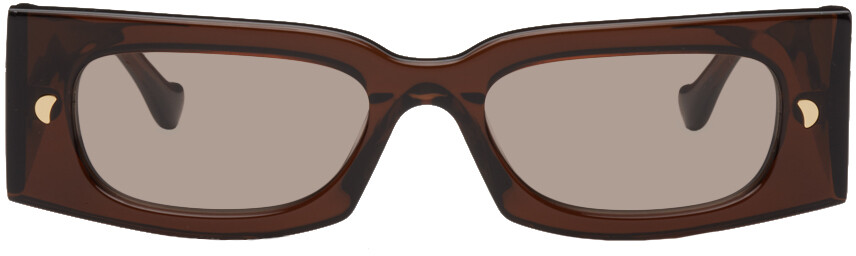 

Коричневые солнцезащитные очки Fenna Nanushka