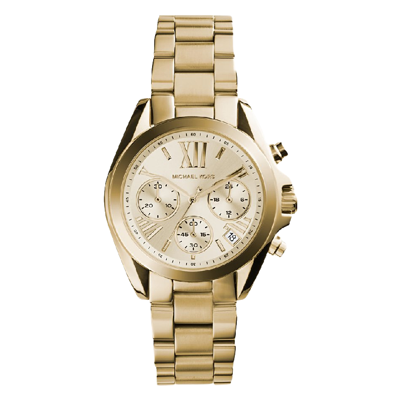Часы наручные Michael Kors Bradshaw c хронографом, золотой цена и фото
