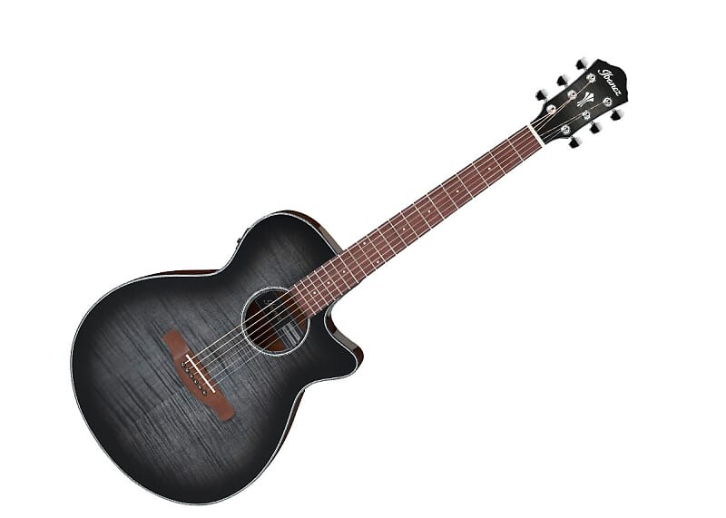 

Электроакустическая гитара с полым корпусом Ibanez серии AE — орех/прозрачный угольный взрыв, глянцевый — AEG70TCH