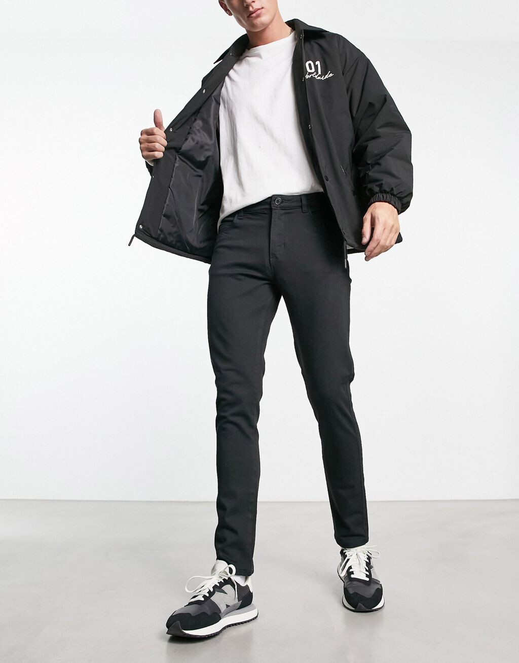 

Черные чиносы скинни Bolongaro Trevor