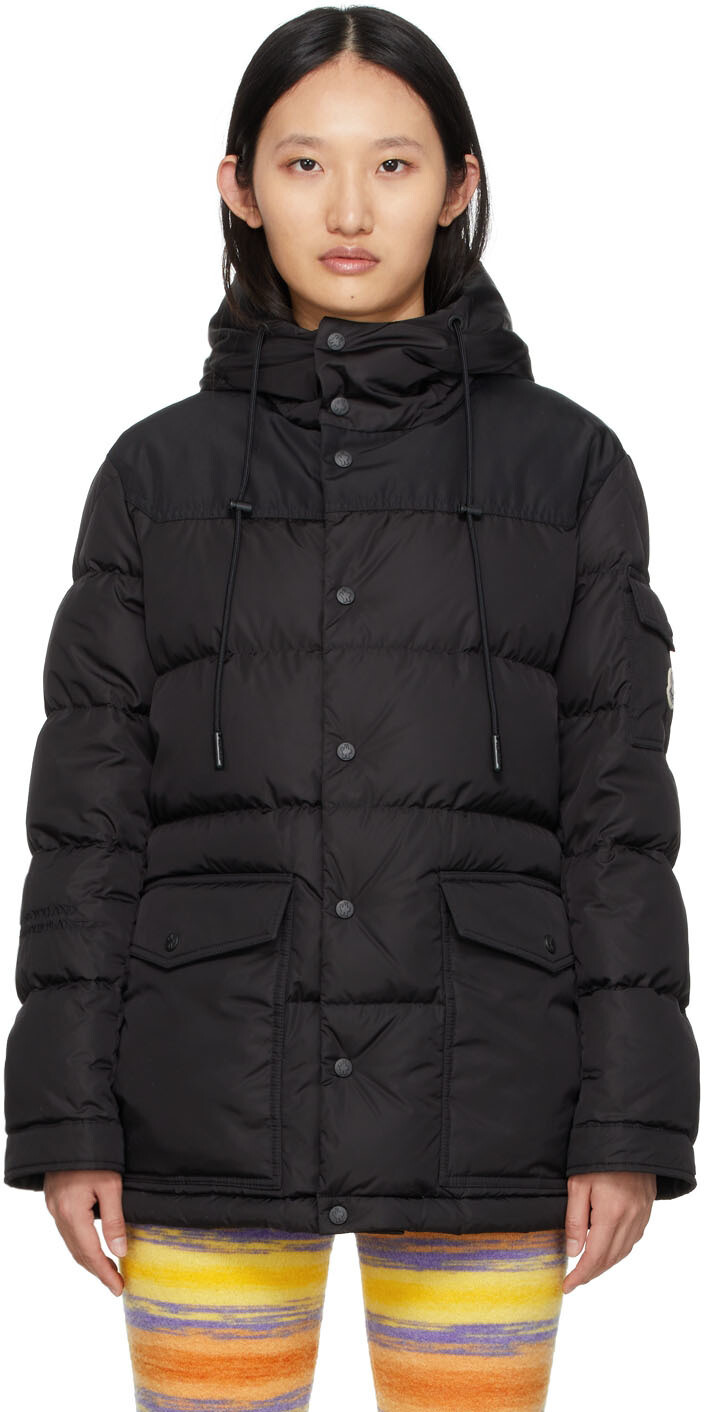 

Черная пуховая короткая куртка Erquy Moncler