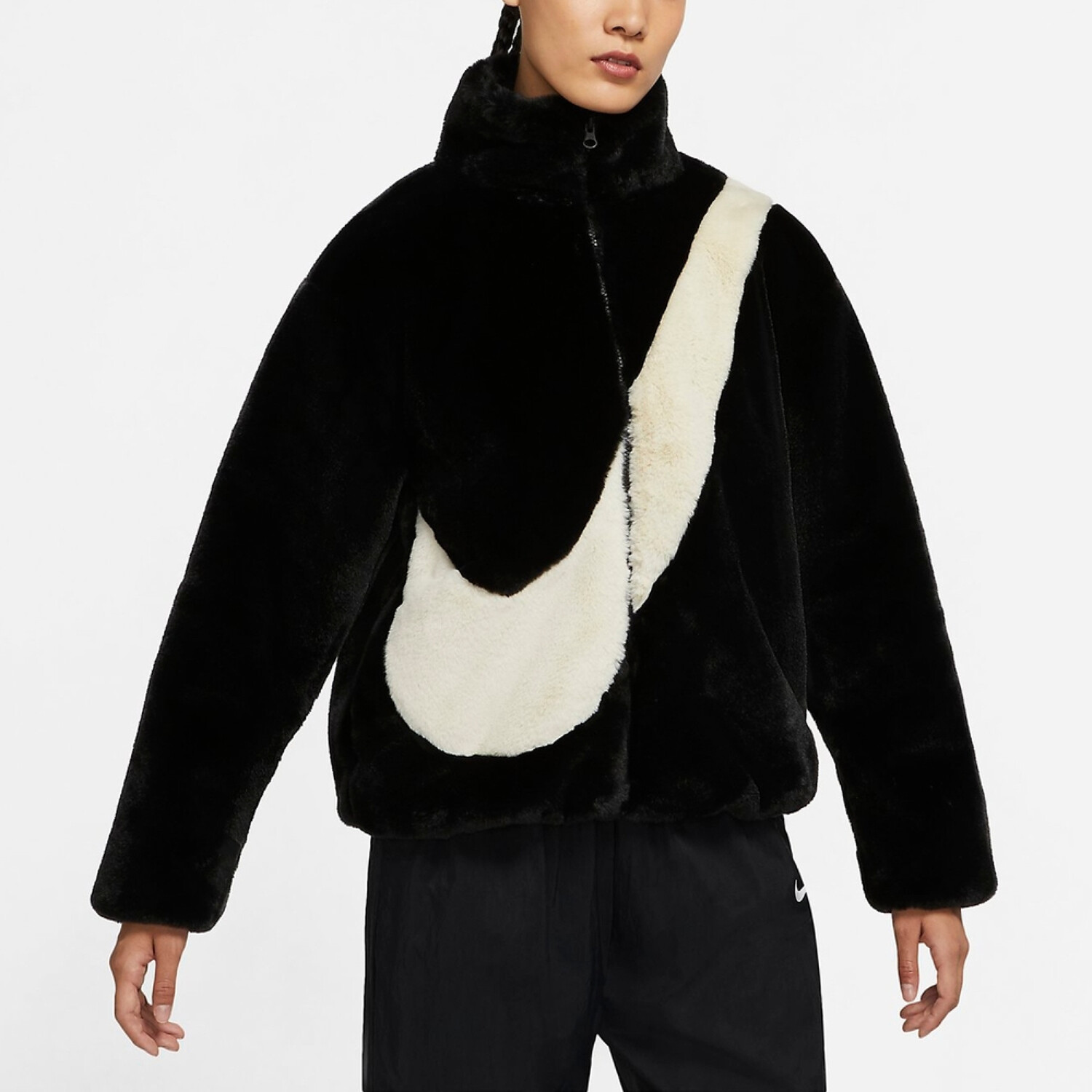

Куртка Nike Large Logo Casual Reversible, черный/белый