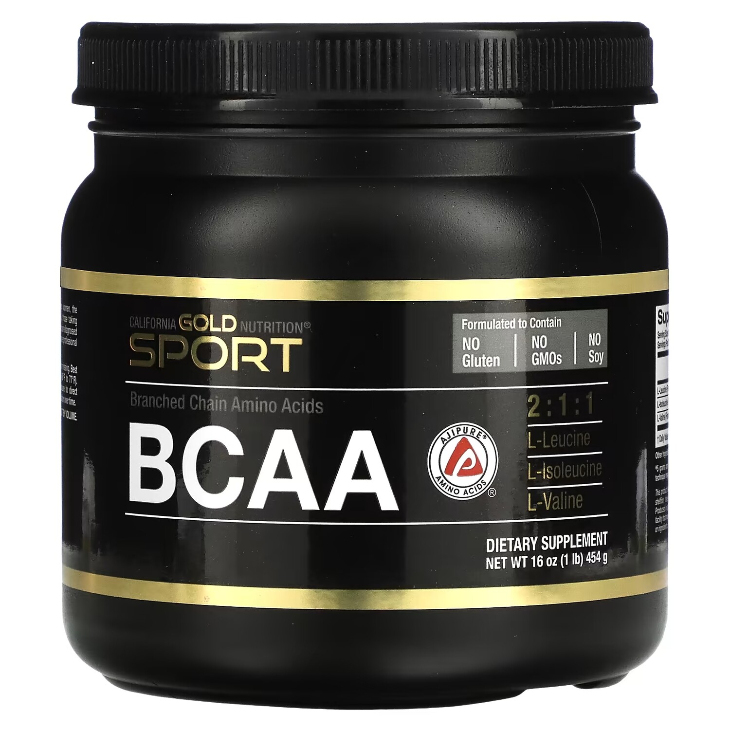 

Аминокислоты с разветвленной цепью в порошке California Gold Nutrition BCAA AjiPure, 454 г