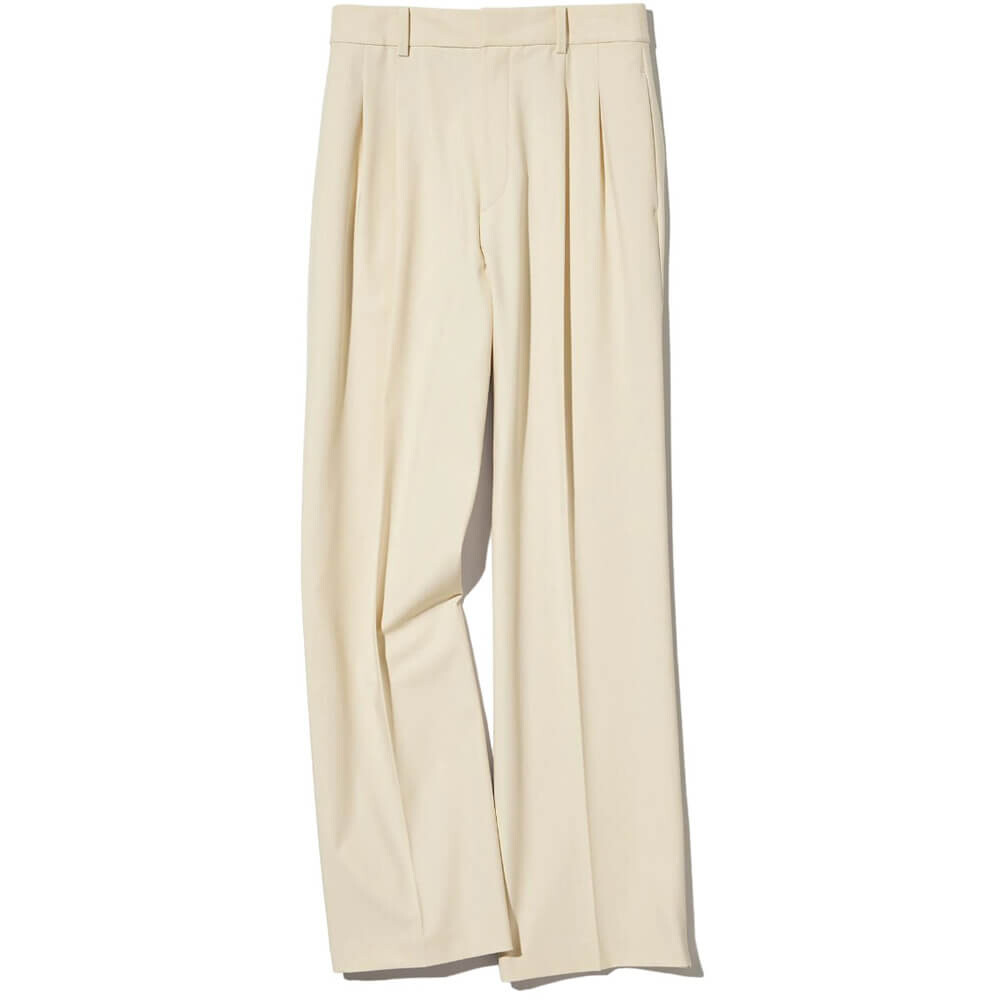 

Брюки Uniqlo Wide-Leg Pleated Trousers, кремовый, Бежевый