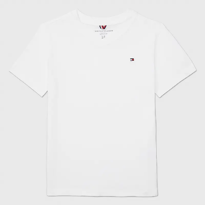 

Футболка Tommy Hilfiger Kids' Solid V-neck, белый