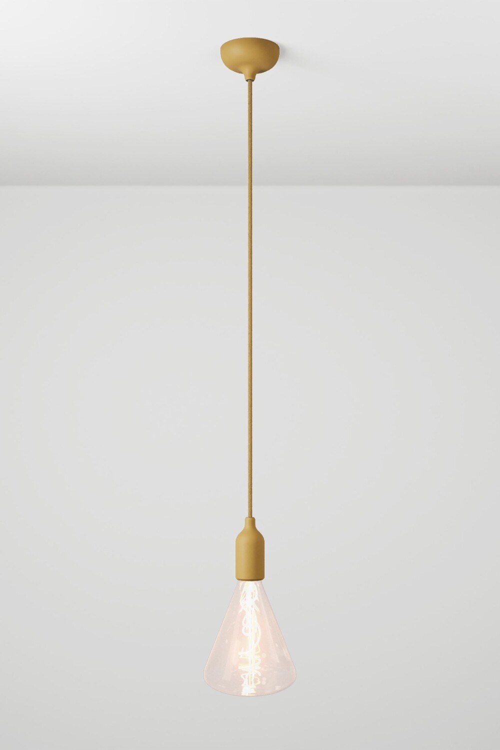 

Потолочный светильник Creative Cables Silicone, горчичный