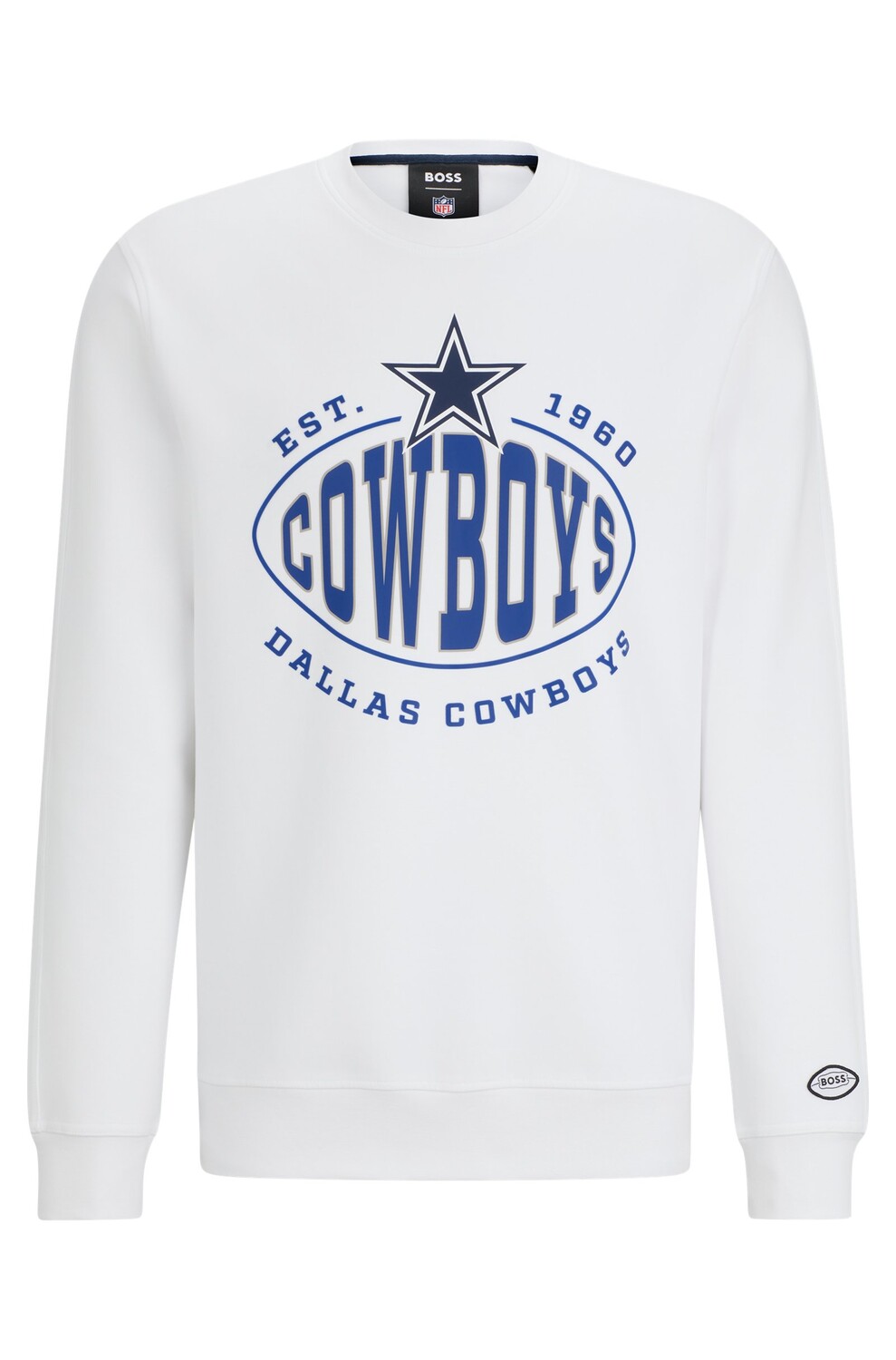 

Свитшот Boss X Nfl Cotton-blend With Collaborative Branding Cowboys, белый