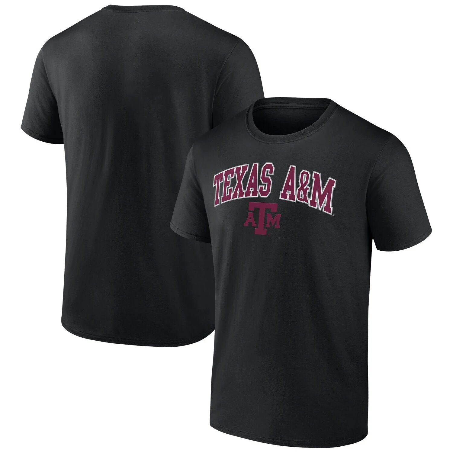 

Мужская черная футболка с логотипом Texas A&M Aggies Campus Fanatics, Черный