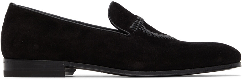 

Черные лоферы Gancini Ferragamo