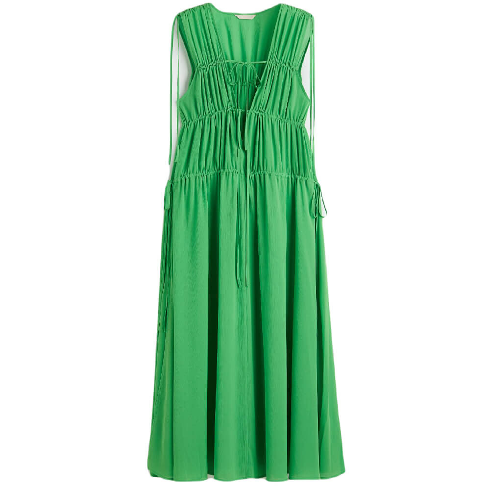 

Платье H&M Long Chiffon, зеленый