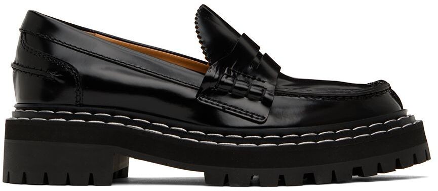 

Черные мокасины на подошве Lug Proenza Schouler, Черный