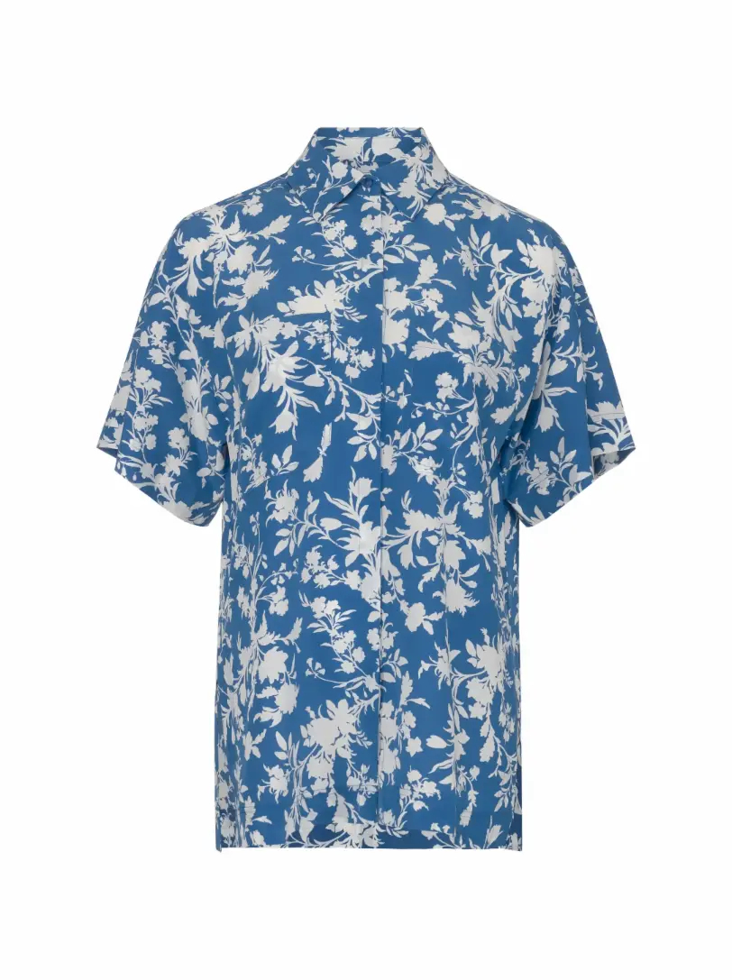 цена Шелковая рубашка с цветочным принтом Shona Joy