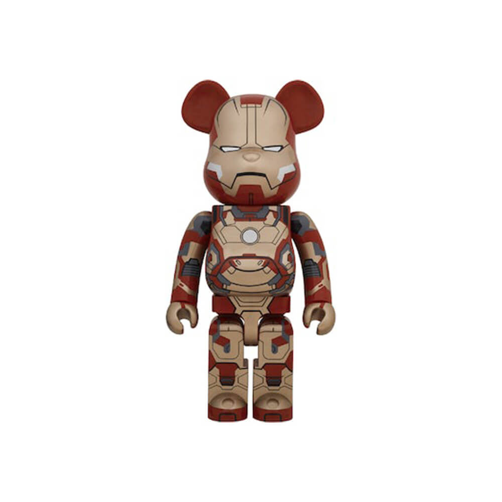 Фигурка Bearbrick x Iron Man Mark XLII 1000%, мультиколор фигура bearbrick medicom toy superman batman hush 1000%