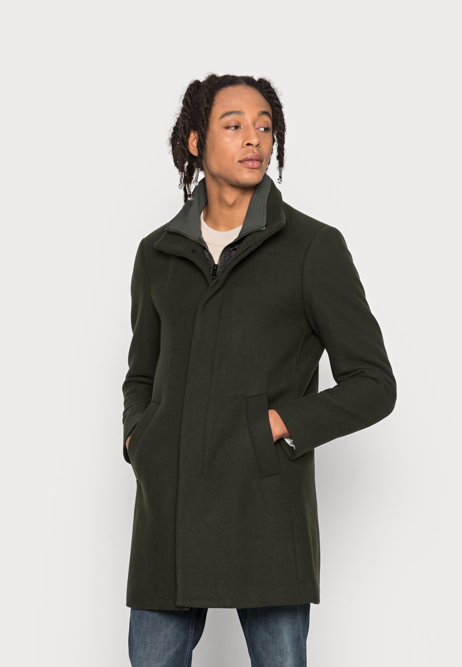 Пальто зимнее Matinique, темно-зеленый