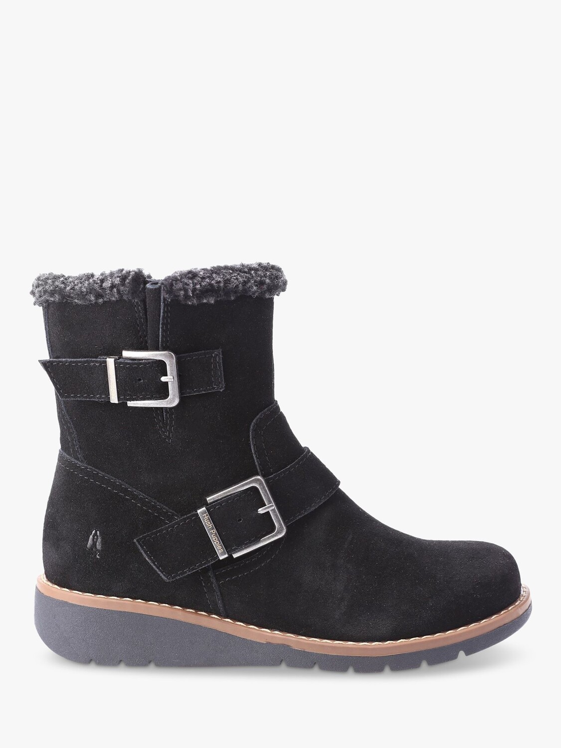 

Замшевые ботинки Lexie на танкетке Hush Puppies, черный