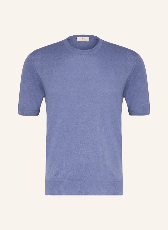 Трикотажная рубашка с льном Altea, синий