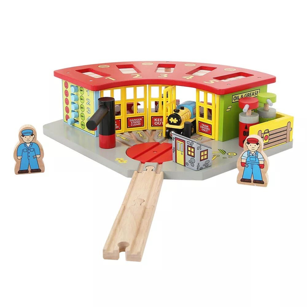 

Bigjigs Rail, пятиходовое депо для двигателя BIGJIGS RAIL