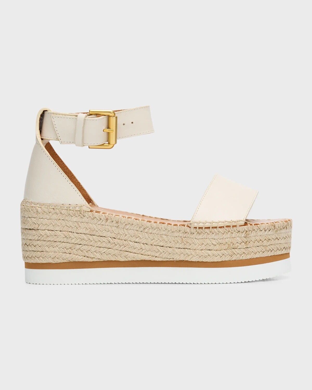 

Кожаные эспадрильи Glyn на плоской платформе See by Chloé, цвет Natural