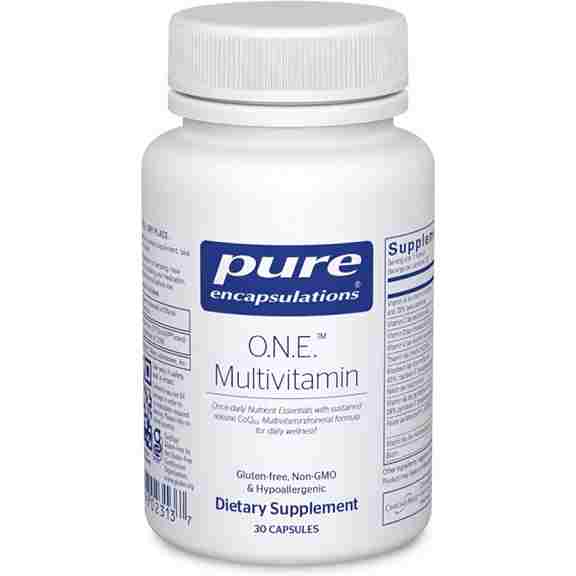 .Мультивитамины Pure Encapsulations O.N.E. Multivitamin, 30 капсул витамины антиоксиданты минералы awochactive габа