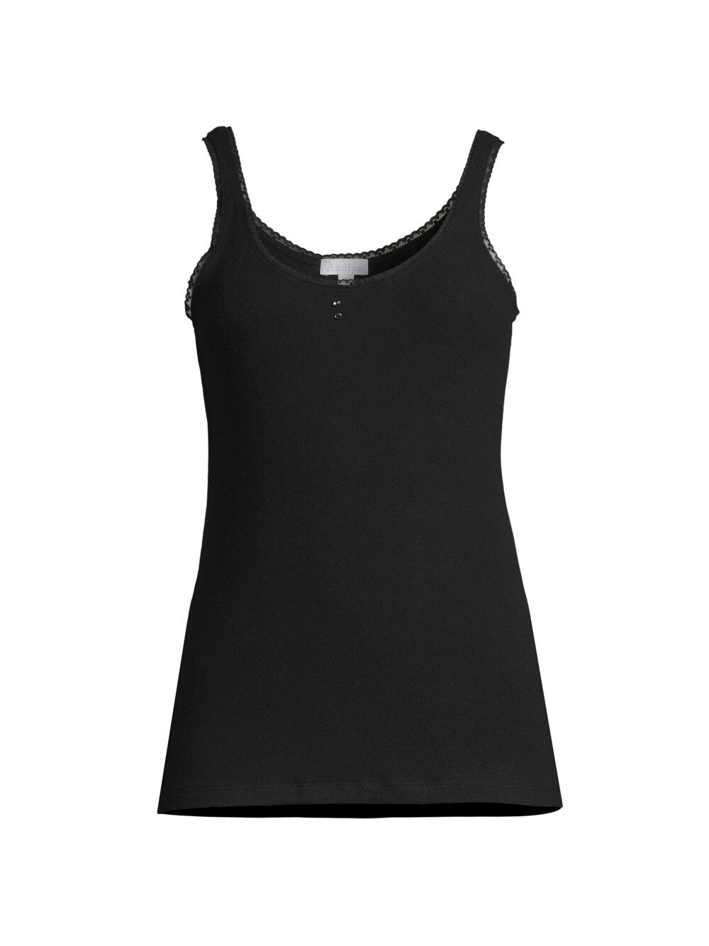 цена Майка Amelie Scoop Neck с кружевной отделкой Andine, черный