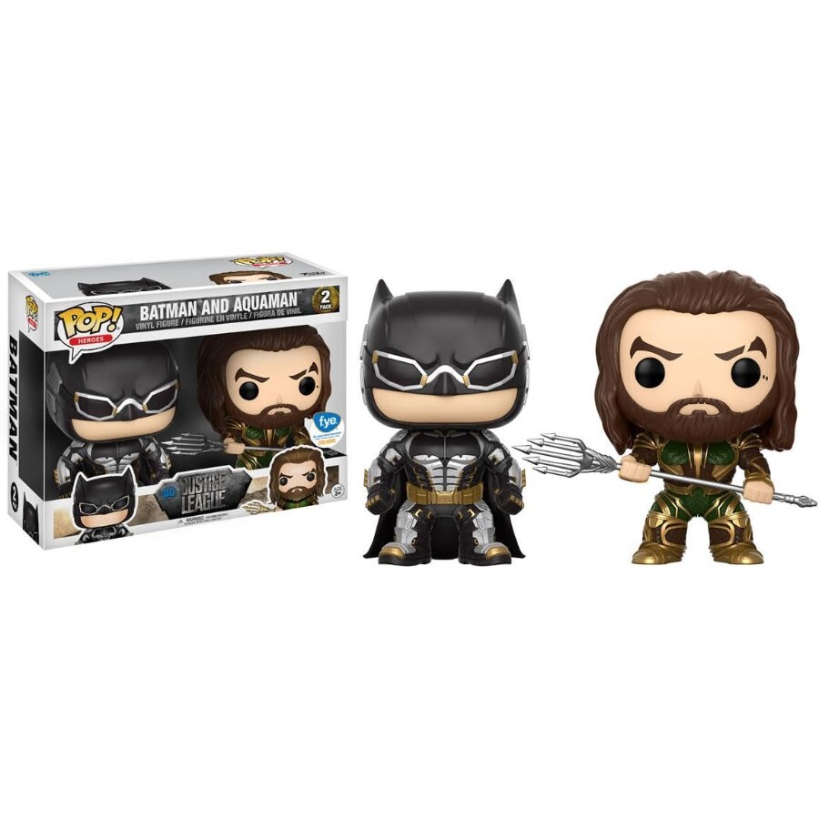 

Набор фигурок Лига Справедливости DC - Бэтмен и Аквамен Funko POP! FYE Exclusive, 2 предмета