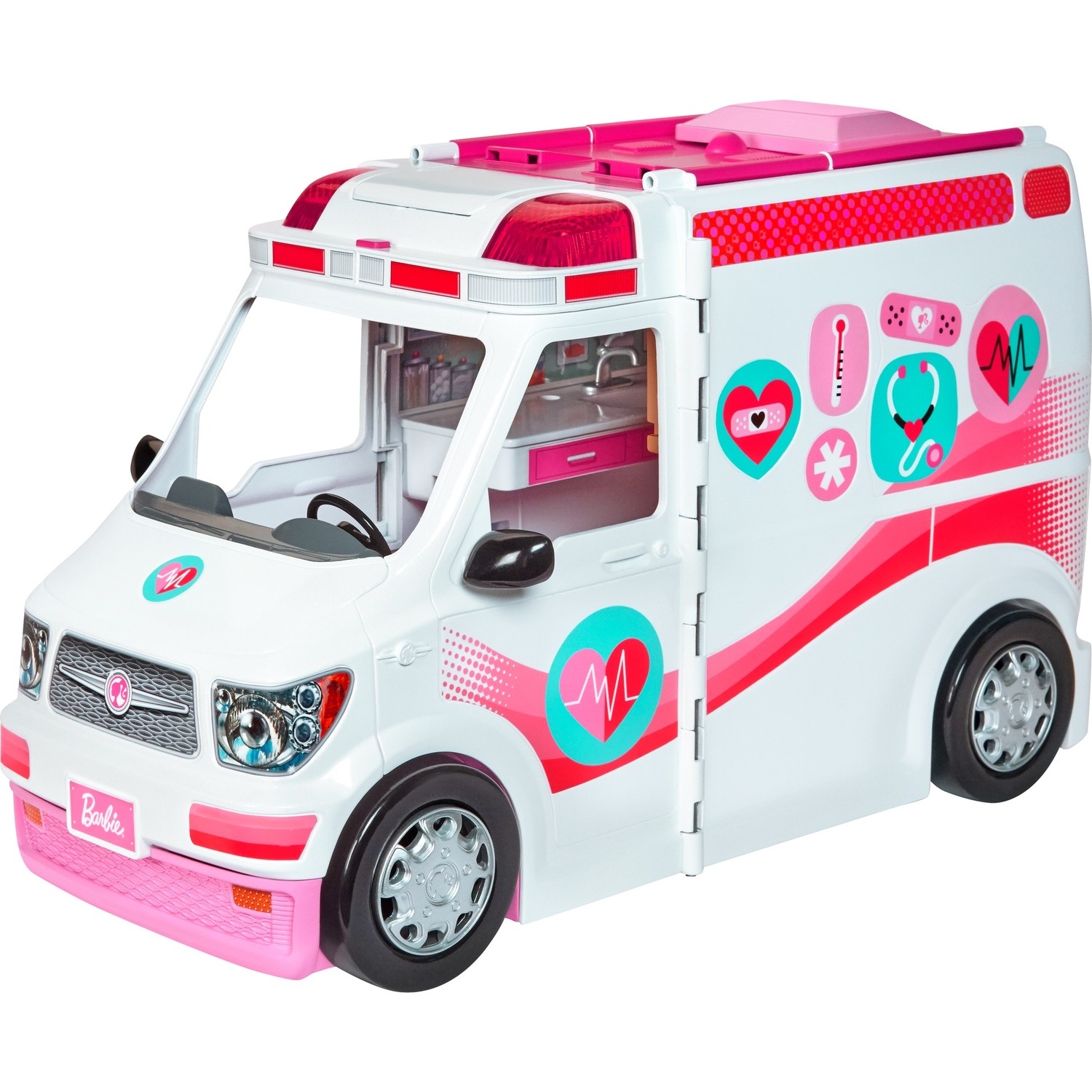 цена Машина скорой помощи Barbie со звуком и светом Frm19