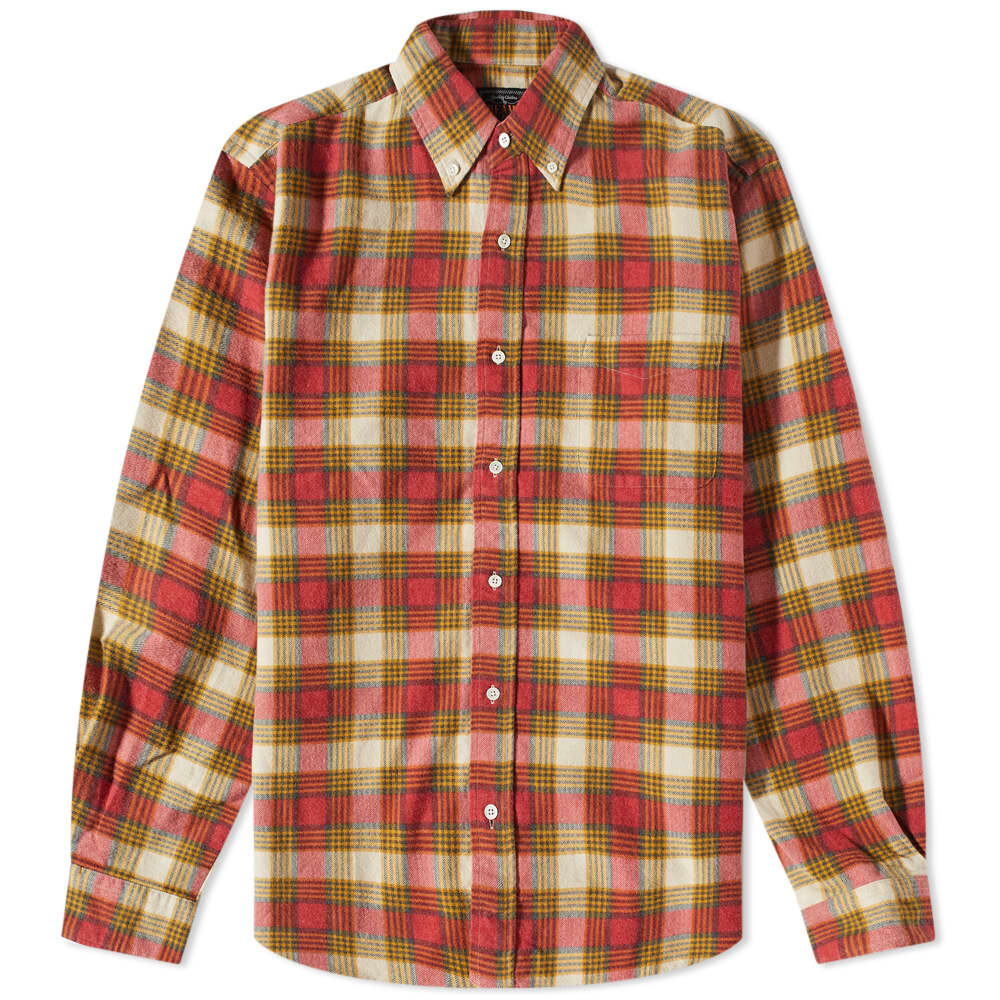 

Рубашка Beams Plus Button Down Check Flannel Shirt
