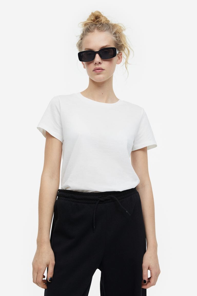 

Приталенная футболка H&M, белый