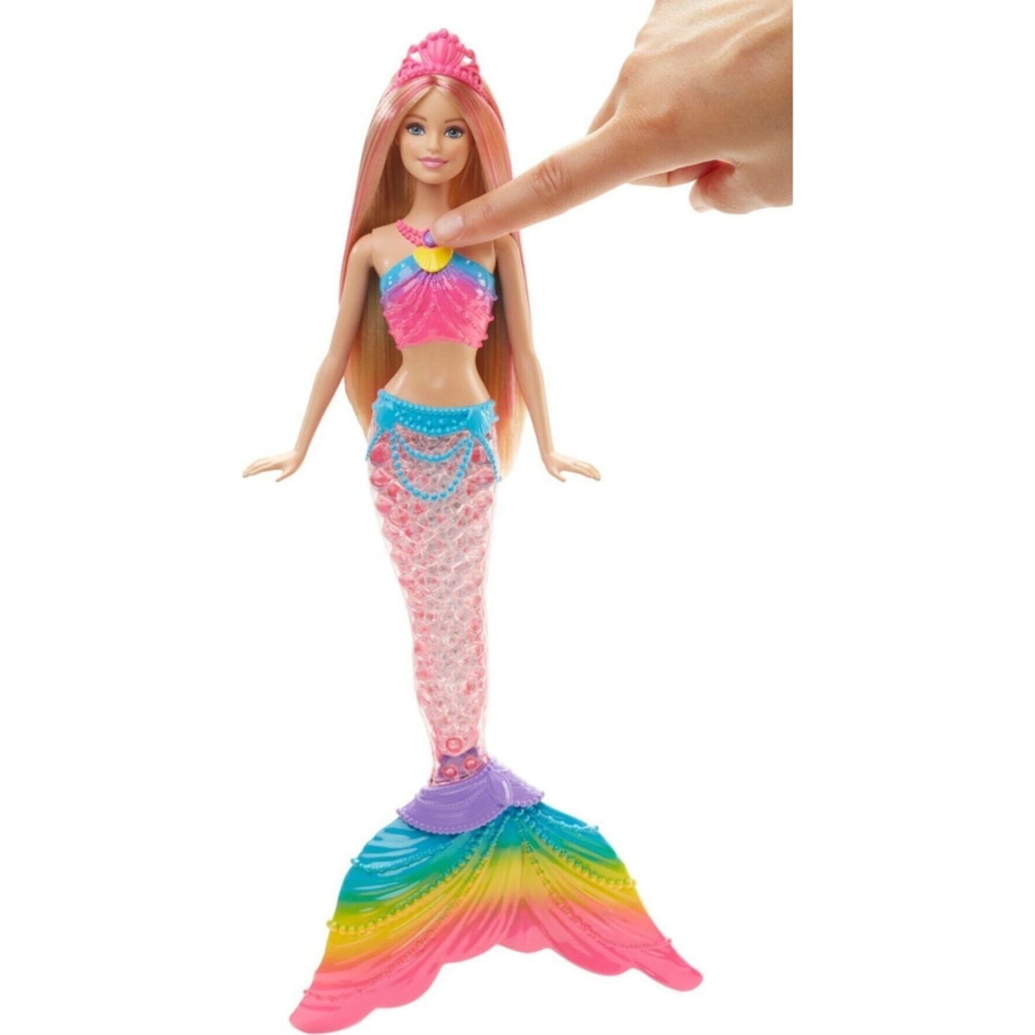 Кукла Barbie Rainbow Light Mermaid DHC40 явлюхина н сверкающая усталость