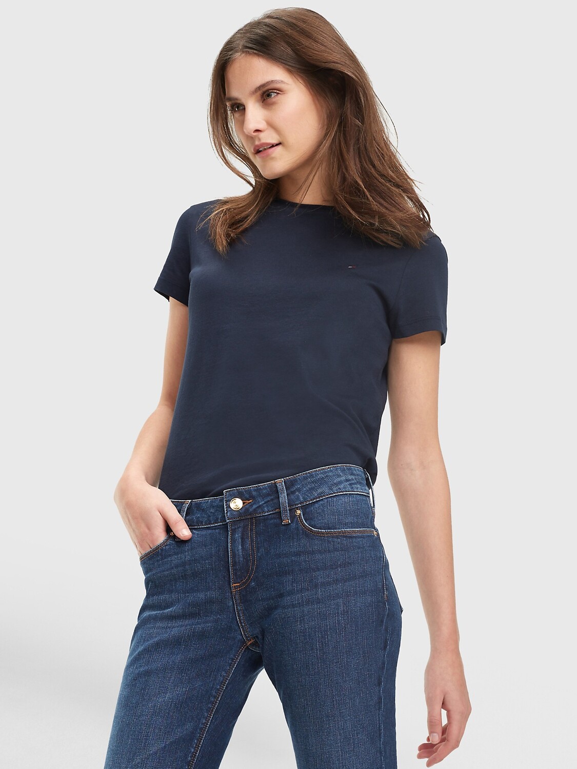 

Твердая футболка essential Tommy Hilfiger, полночь