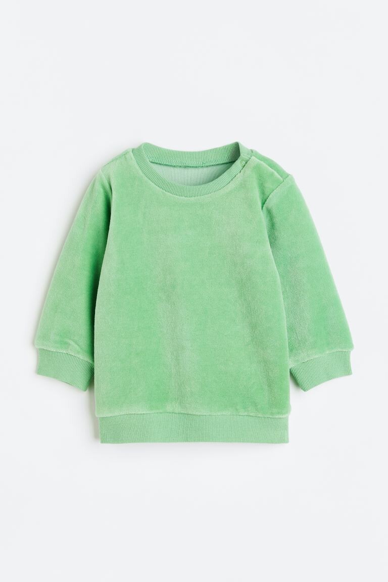 

Велюровая толстовка H&M, светло-зеленый