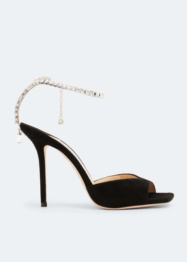 Сандалии JIMMY CHOO Saeda 100 sandals, черный