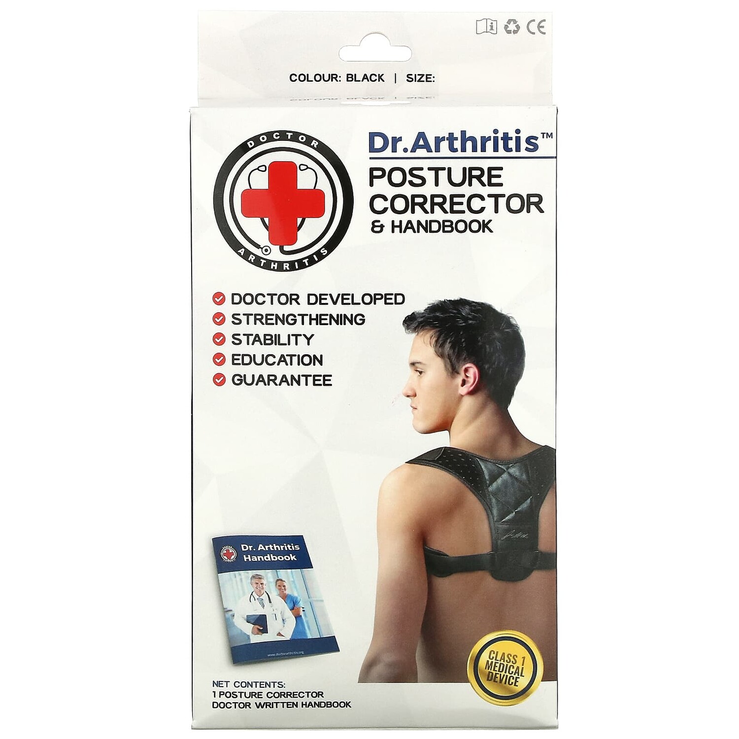 

Корректор Осанки Doctor Arthritis, средний, черный