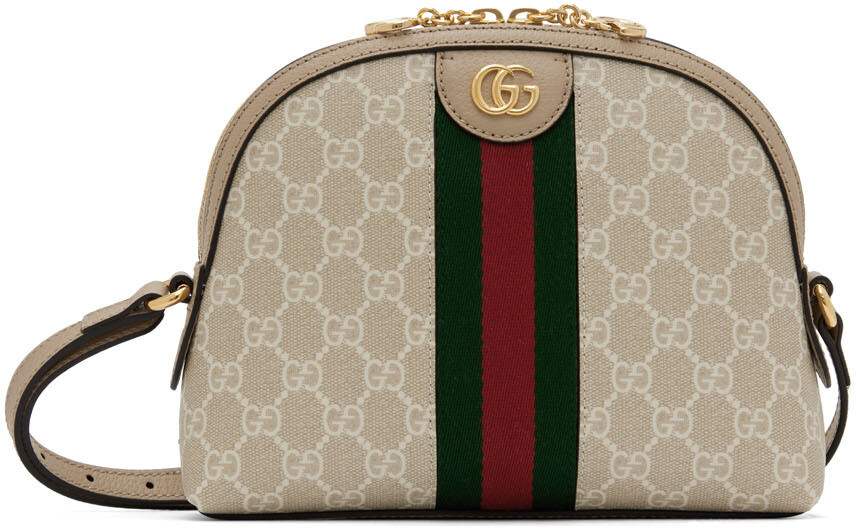 

Бежевая и Off-White сумка через плечо GG Ophidia Gucci, Бежевый