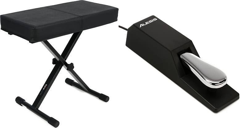 

Комплект Gator Frameworks GFW-KEY-BNCH-1 Standard Black Keyboard Bench с универсальной педалью сустейна Alesis SP-2 Gator Frameworks + Alesis GFW-KEY-BNCH-1=1 ASP2=1