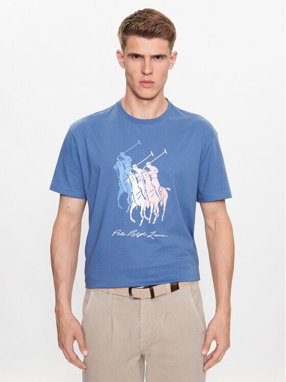 

Футболка классического кроя Polo Ralph Lauren, синий