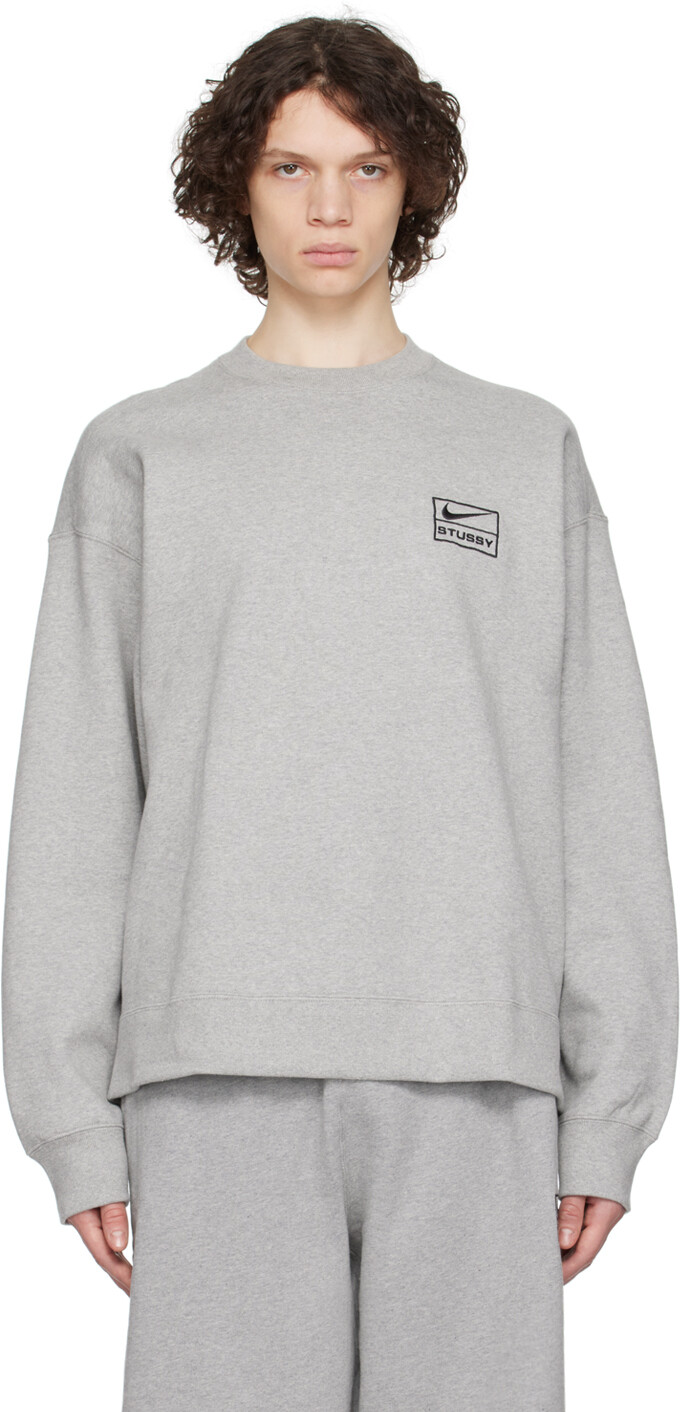 

Серая толстовка Stüssy Edition Nike