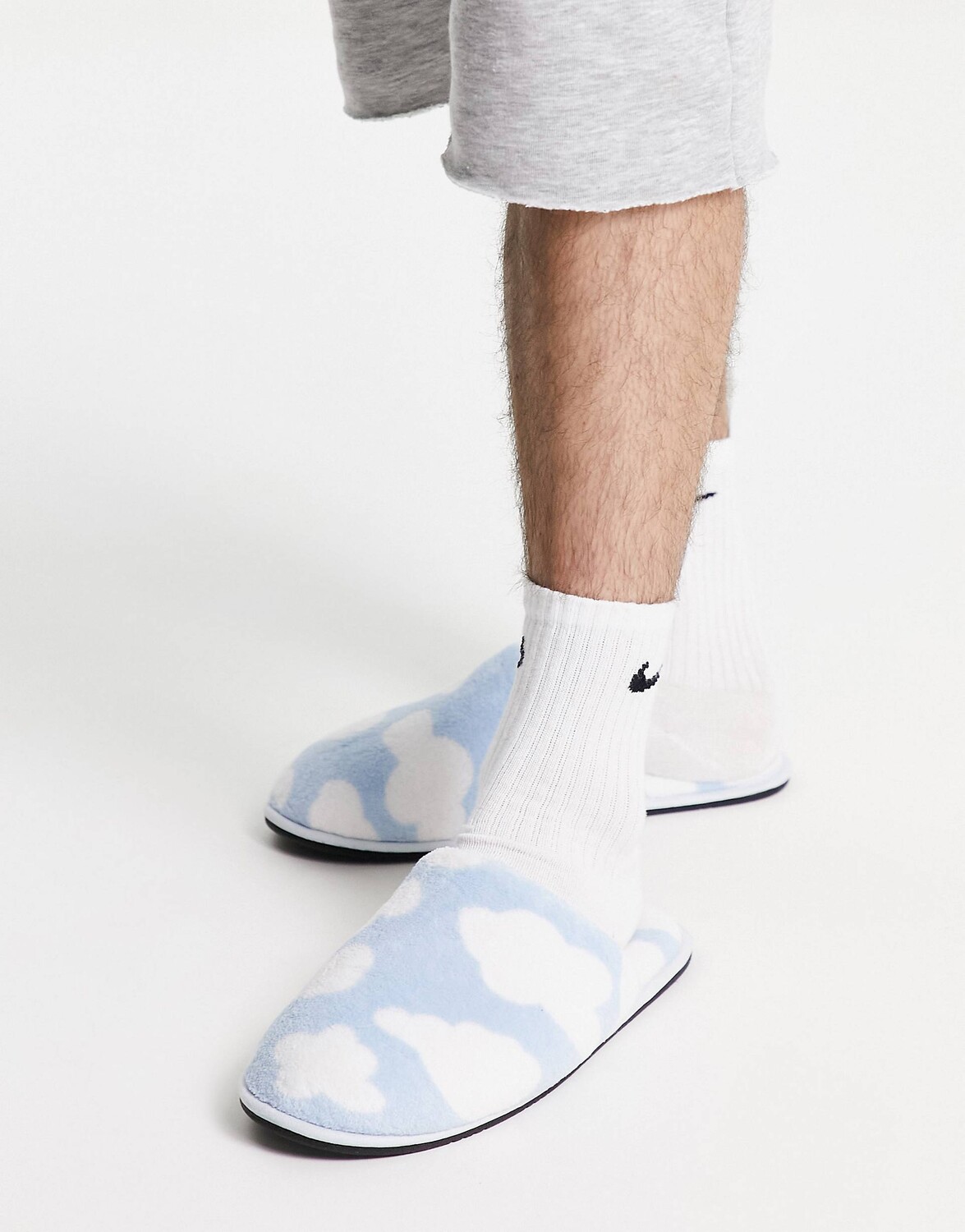 

Синие тапочки с облачным принтом ASOS DESIGN