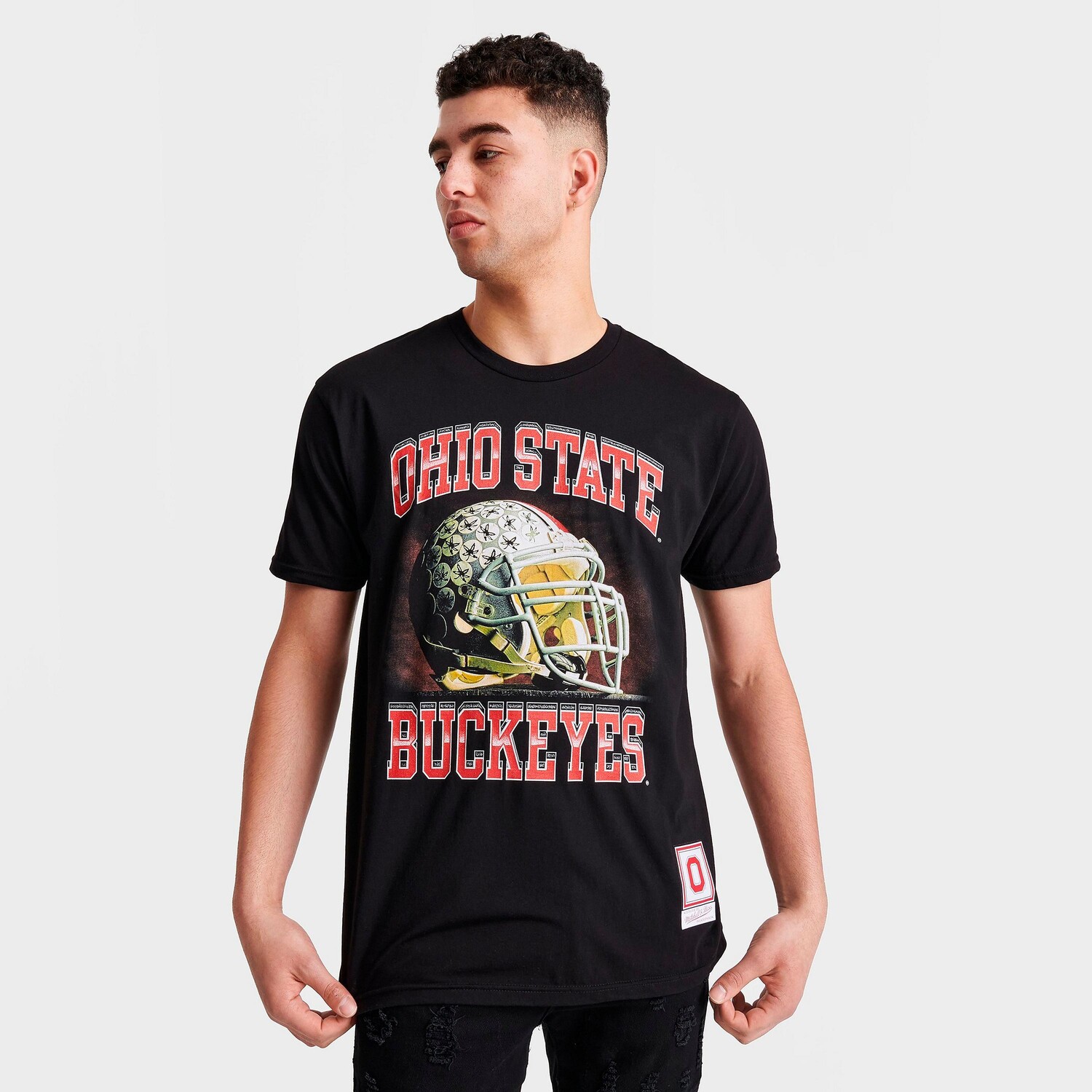 

Мужская футболка с футбольным принтом Mitchell & Ness Buckeye, черный