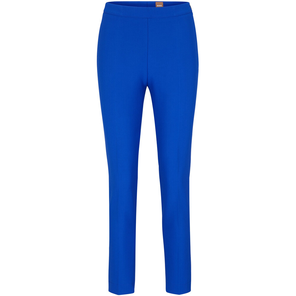 

Брюки Boss Cropped Regular-Fit With Side Slits, синий